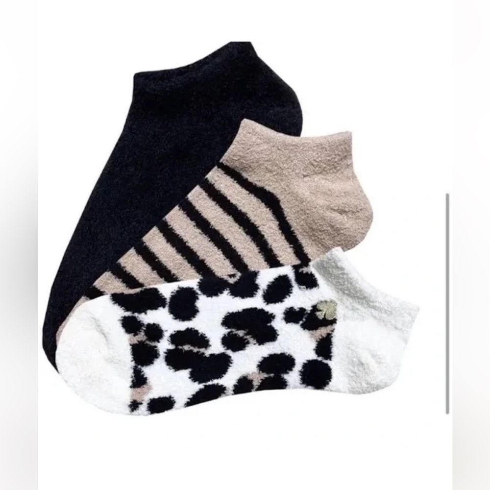 NWT! ♠️ kate spade 3-pair gift set cozy low socks. Limited edition KS gift box!